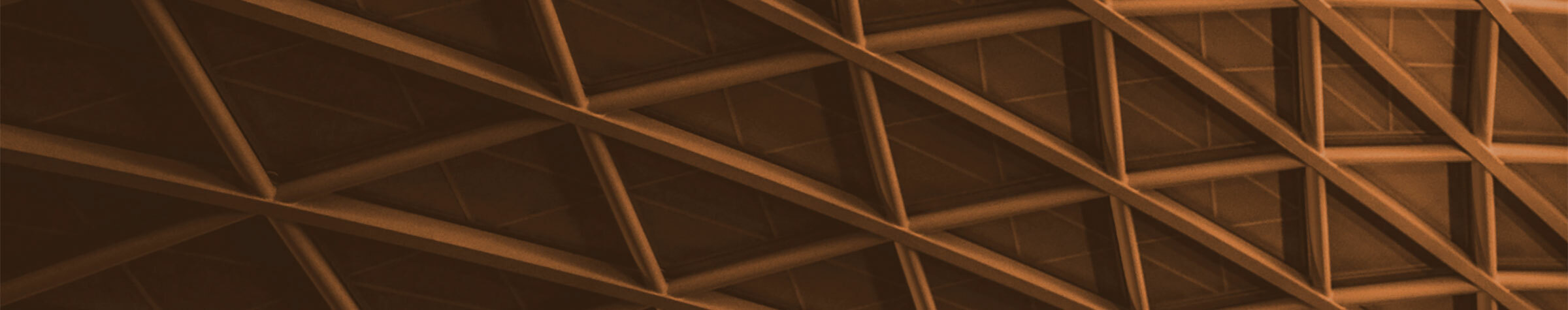 Dark ceiling with a geometric pattern